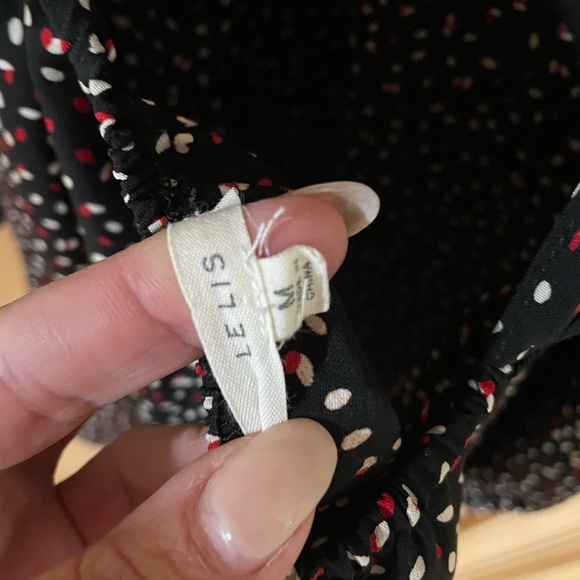 LELIS- open tie back , polka dot Mini dress - Picture 5 of 5